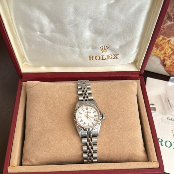 Rolex Oyster Perpetual Steel White Gold Watch - Picture 15 of 15